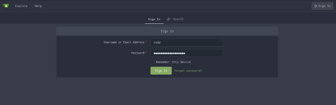 user login
