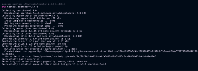 installing searchor locally