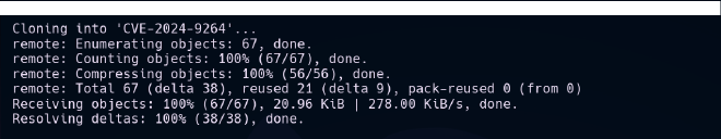 cloning the github repo