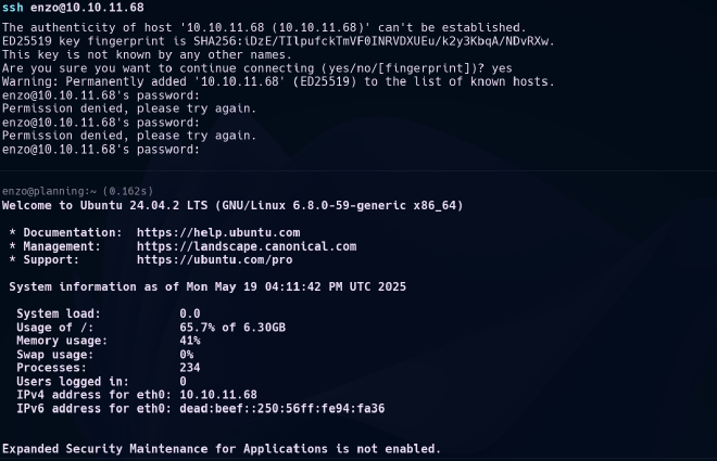 ssh login